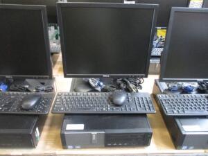 DELL OPTIPLEX 990 CORE i7 VPRO WINDOWS 10 PRO, 500 GB HD, 8 GB RAM, W/ 19'' DISPLAY ,KEYBOARD & MOUSE