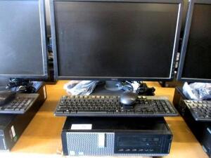 DELL OPTIPLEX 9010 CORE i7 VPRO WINDOWS 10 PRO, 500 GB HD, 8 GB RAM, W/ 22'' DISPLAY ,KEYBOARD & MOUSE