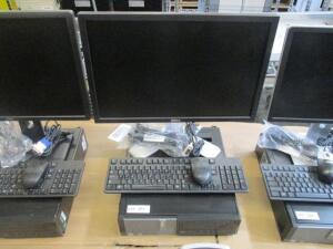 DELL OPTIPLEX 9010 CORE i7 VPRO WINDOWS 10 PRO, 500 GB HD, 8 GB RAM, W/ 22'' DISPLAY ,KEYBOARD & MOUSE