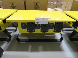 CEP 6506-GU PORTABLE POWER DISTRIBUTION UNIT, 50 AMP 125/250 VOLTS 3 POLE 4 WIRE GROUNDING 1 PHASE 60 CYCLES, (NEW)