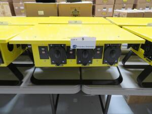 CEP 6506-GU PORTABLE POWER DISTRIBUTION UNIT, 50 AMP 125/250 VOLTS 3 POLE 4 WIRE GROUNDING 1 PHASE 60 CYCLES, (NEW)