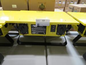 CEP 6506-GU PORTABLE POWER DISTRIBUTION UNIT, 50 AMP 125/250 VOLTS 3 POLE 4 WIRE GROUNDING 1 PHASE 60 CYCLES, (NEW)