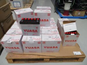 LOT YUASA BATTERIES, (17) NS60, (4 QTY) NS40ZL