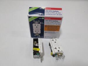 LOT OF (5400) LEVITON 20A GFCI OUTLETS, 20A-125V, GFNT2-3W, (NEW)