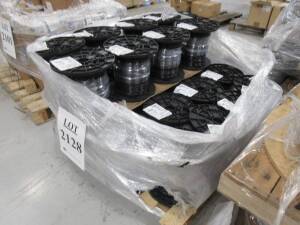 LOT (24) ROLLS OF SOUTHWIRE THHN 6 STR CU BK 500SP BLACK PVC 600V, P/N 20493301, 500'FT PER ROLL