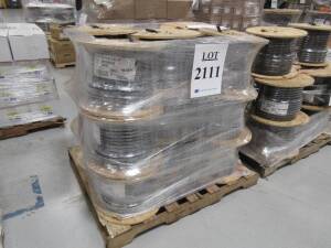 LOT (15) ROLLS OF SOUTHWIRE ROYAL FLEXCORD 8/4 SOOW 90C BK NON-UL, 600 VOLT, PART. NO. 55809306, 250'FT PER ROLL