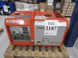KUBOTA LOWBOY II DIESEL ENGINE GENERATOR GL7000, 6.5 KW, 120/240 V, (NO KEY)