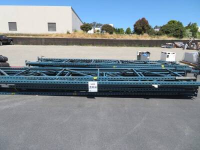 PALLET RACKING (17) 20' UPRIGHT AND (64) BEAMS