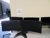 LOT (6) DUAL SAMSUNG 27" CURVED LED MONITORS ON STAND