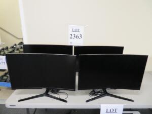 LOT (4) SAMSUNG 27" CURVED LED MONITORS