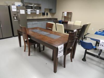 LOT (2) DINING TABLES WITH ASST'D CHAIRS