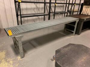 Adjustable height roller conveyor, 24" x 120"<br />