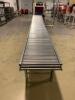 (2) Sections Global Roller Conveyor. 5' x 24" & 10' x 24" adjustable height legs<br><br /> - 5