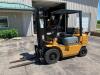 Caterpillar Model GP25&nbsp;LP Forklift. Serial Number 5AM04387, LP Powered, 5000 lb capacity 190" Vertical @ 4400 lbs capacity.&nbsp;Pneumatic Tires, Side Shift, 45xx indicated hours. Tank Included. Delayed removal.<br><br />