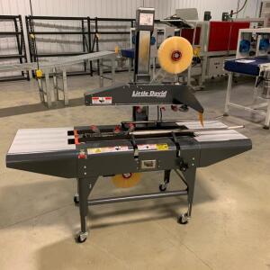 Loveshaw Model Little David LDU/2 Case & Carton Sealer. Serial Number 2812499LDUE2/60&nbsp;Top and bottom tape heads, 1/3 HP, 110V 1PH on casters, adjustable height<br><br />