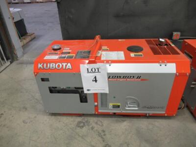 KUBOTA GL11000 LOWBOY II DIESEL ENGINE GENERATOR WITH 3 HOURS (NEEDS REPAIR) (LOCATED 3855 W. HARMON LAS VEGAS NEVADA)