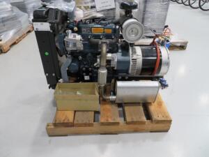 KUBOTA DIESEL ENGINE, MODEL: D1105-BG-EF01, POWER: 12.6 KW/1800 RPM, WITH MECC-ALTE GENERATOR TYPE: LT3N-160/4, RPM 1800, KVA 10, 60 HZ, 1 PHASE, 120/