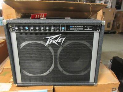 LOT (13) PEAVEY PROGRAMAX 10 GUITAR AMPLIFIERS, 220 VOLTS, (CUSTOMER RETURNS), (LOCATION SEC.7)