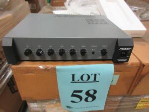 LOT (12) PEAVEY UMA-175 UTILITY MIXER AMPLIFIERS, 220/240 VOLTS, (CUSTOMER RETURNS), (LOCATION SEC.7)