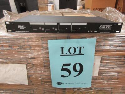 LOT (44) CREST AUDIO AM-411 AUTOMATIC MIXERS, (CUSTOMER RETURNS), (LOCATION SEC.7)