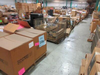 LOT ASST'D AMP, SPEAKERS, AND GUITAR AMP'S PARTS, (18 PALLETS), (LOCATION SEC.7)