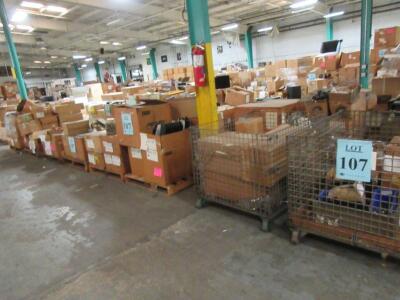 LOT ASST'D AMP, SPEAKERS, AND GUITAR AMP'S PARTS, (14 PALLETS), (LOCATION SEC.7)