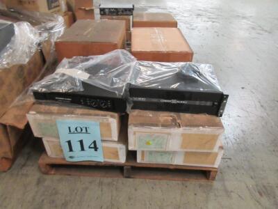 LOT (9) ASST'D CREST AUDIO AMPLIFIERS, VVS1100, VS1500, FA1201, ETC., (CUSTOMER RETURNS), (LOCATION SEC.7)