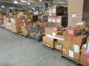 LOT ASST'D AMP, SPEAKERS, AND GUITAR AMP'S PARTS, (21 PALLETS), (LOCATION SEC.7)