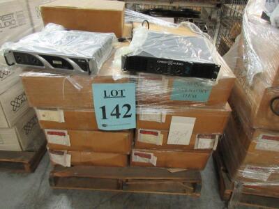 LOT (19) ASST'D CREST AUDIO AMPLIFIERS, ST2000, CA2, LT1500, ETC., (CUSTOMER RETURNS), (LOCATION SEC.7)