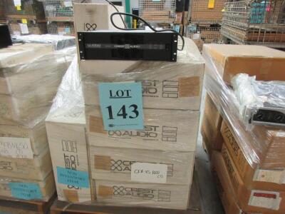 LOT (12) ASST'D CREST AUDIO AMPLIFIERS, VS1000, ETC., (CUSTOMER RETURNS), (LOCATION SEC.7)