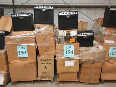 LOT (22) ASST'D PEAVEY GUITAR AMPLIFIERS, (2 PALLETS), (CUSTOMER RETURNS), (LOCATION SEC.8)