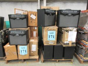 LOT (23) ASST'D PEAVEY GUITAR AMPLIFIERS, (2 PALLETS), (CUSTOMER RETURNS), (LOCATION SEC.8)