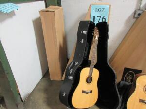 LOT (3) PEAVEY DW-3 ACOUSTIC ELECTRIC GUITARS WITH HARD CASE, (CUSTOMER RETURNS), (LOCATION SEC.9)