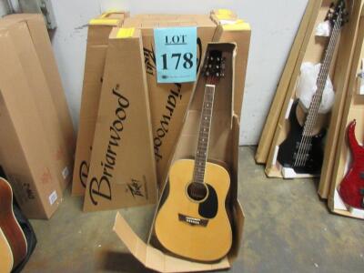 LOT (12) BRIARWOOD DR-1 ACOUSTIC GUITARS, (CUSTOMER RETURNS), (LOCATION SEC.9)