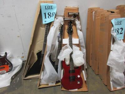 LOT (4) ASST'D PEAVEY GUITARS, (PREDATOR PLUS ST, PREDATOR EXP PLUS, ROTOR EXP), (CUSTOMER RETURNS), (LOCATION SEC.9)