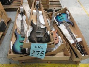 LOT (4) PEAVEY BASS ELECTRIC GUITARS, (1) MILLENNIUM, (2) MILLENNIUM AC, (1) GRIND, (CUSTOMER RETURNS), (LOCATION SEC.7)