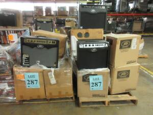 LOT (13) ASST'D GUITAR AMPS, (2 PALLETS), (CUSTOMER RETURNS), (LOCATION SEC.5)