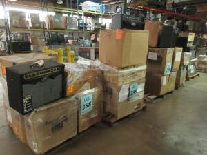 LOT (40) ASST'D GUITAR AMPS, VYPYR 30, VYPYR 60, VYPYR VIP-3. VYPYR 120, (5 PALLETS), (CUSTOMER RETURNS), (LOCATION SEC.5)