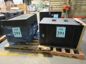 LOT (2) PEAVEY VERSARRAY 124 SPEAKERS, (CUSTOMER RETURNS), (LOCATION SEC.5)