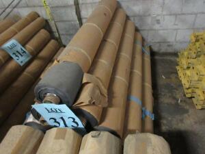 LOT (15) ROLLS OF BLACK SPEAKER BOX COVERING MATERIAL, APPROX. 580 YARDS, PEAVEY ITEM # 48465700, (LOCATION SEC.5)