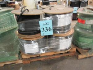 LOT (5) ROLLS OF 24 AWG INDIV SHLD 48 PR BLACK JKT CABLE, 600'FT PER ROLL, (LOCATION SEC.5)