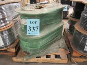 LOT (4) ROLLS OF 24 AWG INDIV SHLD 48 PR BLACK JKT CABLE, (1) 600'FT, (1) 500'FT, (1) 400'FT, (1) 350'FT, (LOCATION SEC.5)