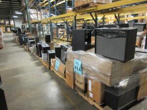 LOT ASST'D PEAVEY ELECTRONICS, POWERED MIXER, SPEAKERS, POWER AMPS, GUITAR AMPLIFIERS, FOOT CONTROLLERS, WIRELESS SYSTEMS, KEYBOARD AMPLIFIERS, VALEKING VK112, KB2, MAX 115, PVI 8500, VYPYR VIP-1, VIP-3, XR-AT, IPR2-7500, HEADLINERS, TOUR, DM 115, IMPULSE