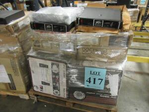 LOT ASST'D PEAVEY AMPLIFIERS, CS4080HZ, PV3800, ETC., (1 PALLET), (CUSTOMER RETURNS), (LOCATION SEC.1)