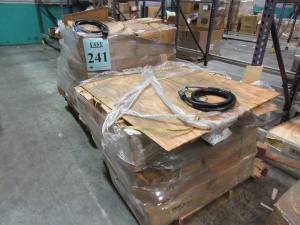 LOT HEAVY DUTY POWER CORDS APPROX. 300, PLUS LINE CORDS APPROX. 1000, 3 PALLETS, (LOCATION SEC.8)