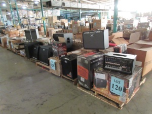 LOT ASST'D PEAVEY ELECTRONICS, KEYBOARD AMP, AMPS, GUITAR AMPLIFIER, SPEAKERS, PVI 8500, SPECIAL 212, MAX 112, KB4, KB3, PVXP SUB, VALVEKING 50, CM 22