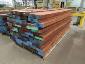 Lot of mahogany wood, 1 pallet