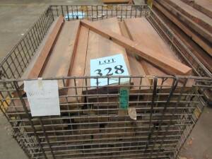 Lot asst’d walnut wood in metal basket