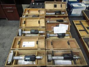 (7) ASSORTED MITUTOYO DIGITAL HOLTEST MICROMETERS