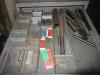 (LOT) ASSORTED CENTERS, DRILLS, END MILLS, TOOL HOLDERS, INSERTS, HARDWARE, 3 & 4 JAW CHUKS, STORAGE CABINETS INCLUDED